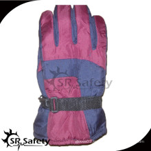 SRSAFETY paño impermeable rojo deportes guantes de invierno coloful